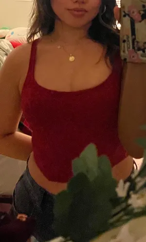 Hollister Red lace corset thumbnail 5