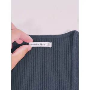 Abercrombie & Fitch Ribbed Square Neck Bodysuit Size XS Black Minimalist Preppy thumbnail 4