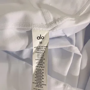 Alo NWOT Airbrush High Waist Bootcut White Legging Size M thumbnail 7