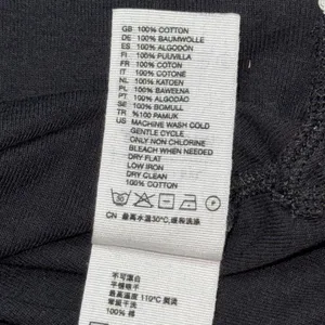 & Other Stories Black Short Sleeve T-Shirt with White Stitching Detail thumbnail 6