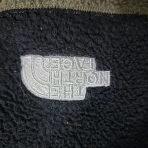 The North Face Jacket Womens‎ Size Medium Olive Green Fleece Hooded Outdoor Logo thumbnail 3