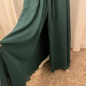 NWT JJ's House Chiffon Bridesmaid Dress Cascading Ruffles Sz 6 Dark Green 206476 thumbnail 6