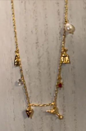 anthropologie‎ Festive Icon Charm Necklace thumbnail 1