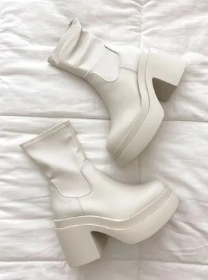 ASOS White Booties thumbnail 1