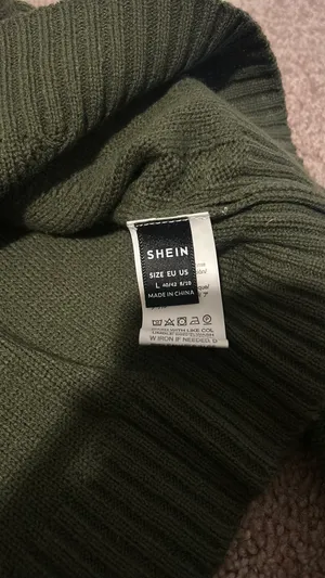 SheIn Olive Green Sweater thumbnail 7