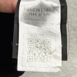 Fear of God Essentials University Crest Black Cotton T-Shirt Size 10 thumbnail 7