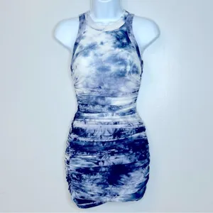 Runaway The Label Eccentric Blue‎ Tie Dye Dress Size 2 thumbnail 3