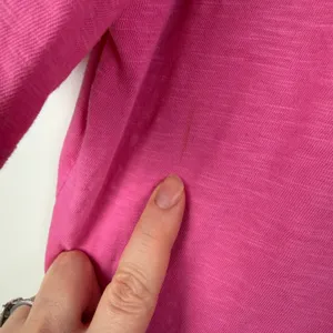 Talbots Floral Embroidered Pink Slub Cotton‎ Tee Size XL Preppy Stretch Colorful thumbnail 5