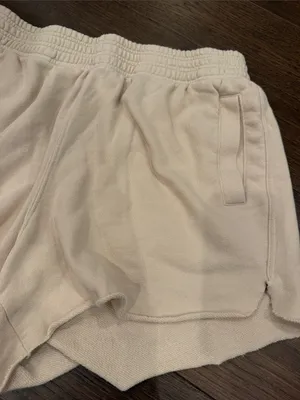 aerie Cream Lounge Shorts Size Large - C73-011 thumbnail 3