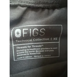 FIGS YOLA‎ Scrub Pants Women's XS Black Straight Leg Technical Collection thumbnail 12