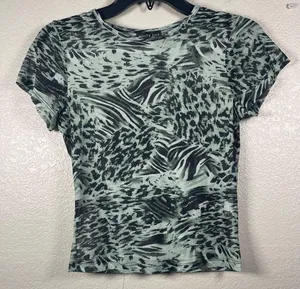 White Fox boutique mesh blouse SZ S thumbnail 2