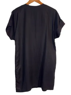 Anthropologie Mara Hoffman Radial Embroidered Tunic Dress in Black Multi Small thumbnail 6