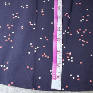 Gap Womens Size Medium Navy Blue Polka Dot Tie Waist Shift Dress Long Sleeve thumbnail 11
