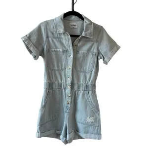 Show Me Your MuMu 100% Cotton Denim Cannon Romper Dockside Size Small thumbnail 2