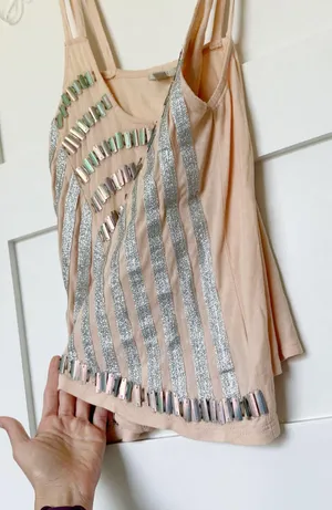 Iridescent Beaded Tank Top thumbnail 7