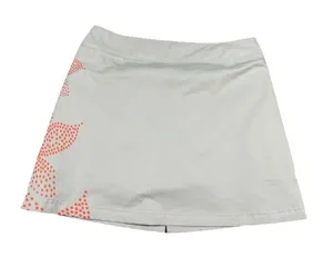 Adidas Golf Climacool Tan‎ w Orange Dot Flower Skirt Skort Ladies sz 6 thumbnail 1