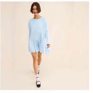 Free People Time On My Side Mini Dress in Ice Water sz XL EUC $148R thumbnail 5