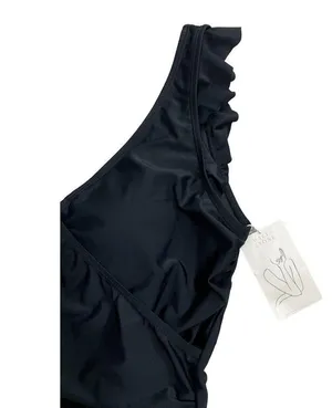 Marina West Women Size XXL Black Swimsuit One Piece Ruffle NWT (27-109) thumbnail 3