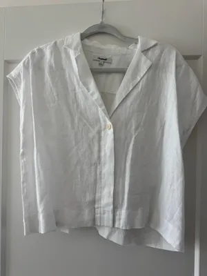 Madewell Linen Top thumbnail 1