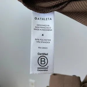 Athleta 4 Preppy Brown Skyline Plaid Pant II High Rise Tapered Trouser thumbnail 7