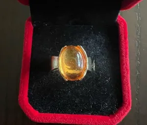 Chunky Gold Statement Ring for Women Gold Crystal Knuckle Ring Size 7 thumbnail 1