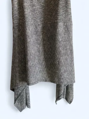 Sweet Claire Charcoal Gray Sleeveless Cowl Tunic size small thumbnail 3