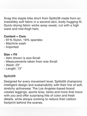 Splits59 High Waisted Bike Shorts thumbnail 3