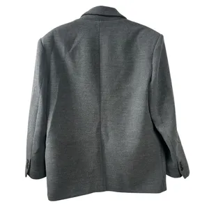 Zara Blogger's Favorite Oversized Gray Blazer Large 8913/581 NWOT Quiet Luxury thumbnail 7