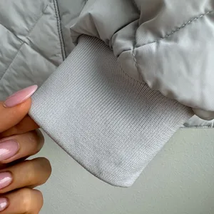 NWT Aritzia TNA Archive Quilted Premium Goose Down Gray Chrome Coat Size XS thumbnail 6