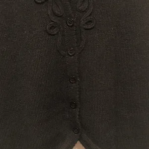 Koret Vintage Black Knit Wool Sweater Vest thumbnail 4