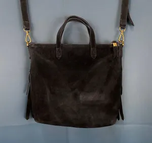 Madewell Transport Suede Fringe Crossbody Bag thumbnail 6