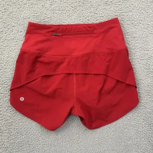 Lululemon Speed Up Shorts High Rise 4" Dark Red Athletic Athleisure Women's 2 thumbnail 2
