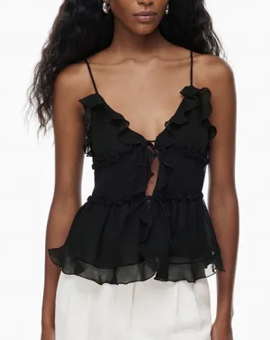 Aritzia Tie Front Cami thumbnail 1
