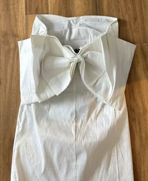 Altar'd State Backless Bow Flair Dress thumbnail 1