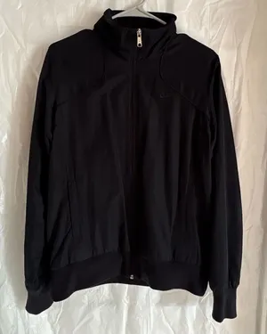 Nike Jacket The Athletic Dept Women’s Large‎ Full Zip Black Windbreaker Athletic thumbnail 1