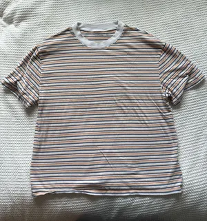 Abercrombie & Fitch Striped Tee | Orange/Navy/White | Retro thumbnail 1
