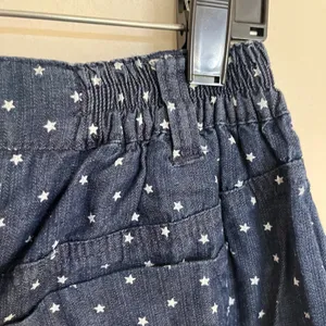 Catherines Star Print Denim Skort Blue Cotton Plus Size 18W Mini‎ Skirt Shorts thumbnail 10