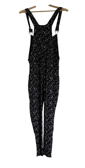Imaginary Voyage Overalls Floral Navy Women's Size Small thumbnail 5