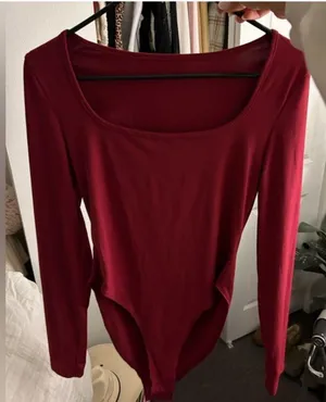 Red Body Suit Square Neck  thumbnail 1