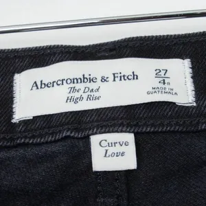Abercrombie & Fitch Womens Curve Love The Dad Rise Denim Jeans Size 27 V Waist‎ thumbnail 5