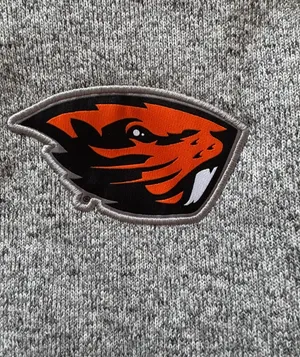 New Box Seat Clothing Co. Oregon State Beavers 1/4 Zip Pullover Jacket Large Orange thumbnail 3