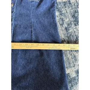 Y2K Sonoma Jean Dress Blue Denim Western Work School Sz. Small Button Down Retro thumbnail 5