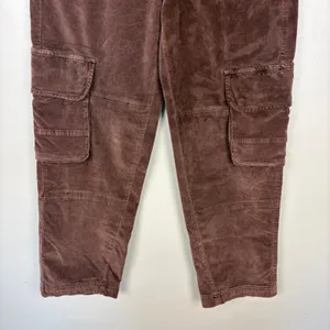 Free People Hard Crushin' Plush Cargo Pants Chocolate Merlot Utility Gorpcore 6 thumbnail 5