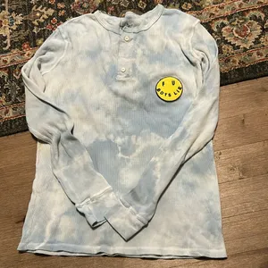 Boys Lie F U Smiley Face Thermal Waffle Knit Top One Size thumbnail 2