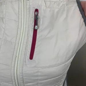 Smartwool Quilted Puffer Vest Full Zip Sz S Merino Wool White Gray *Flaws thumbnail 3