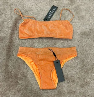 Triangl Mica Orange Glitter Bikini Set thumbnail 1