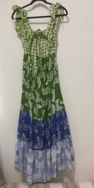Suggested Title: AQUA x Studio 189 Boho Tiered Open Back Maxi Dress thumbnail 3