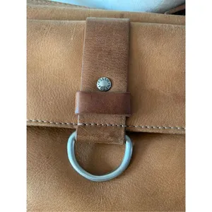 FOSSIL Brown Leather Crossbody Bag/Purse/Satchel, Non-Adjustable Strap thumbnail 5