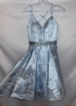 Clarisse Blue Dress Homecoming thumbnail 3