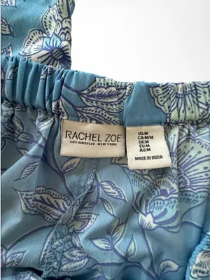 Rachel Zoe Light Blue Floral Short Pajama Set thumbnail 7